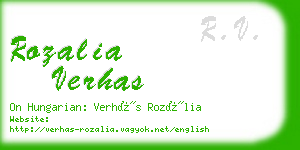 rozalia verhas business card